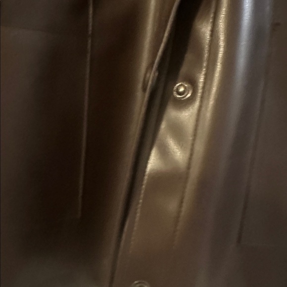 Sioni Chocolate Brown Leather Jacket/sweater - Picture 4 of 6